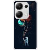 Cosmonaute aux ballons Verstevigd hoesje met sublimatie bedrukking, compatibel met Xiaomi Redmi Note