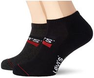 Levi's Chaussettes sneakers unisexe (lot de 2), Mid Grey/Black, 35/38 EU