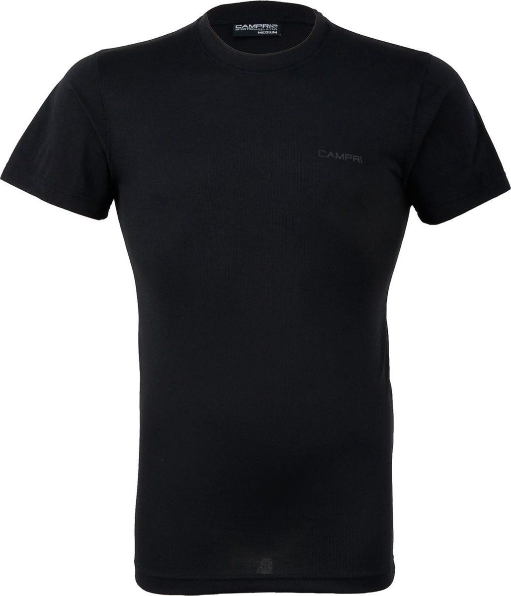 Campri Thermoshirt Korte Mouw Zwart Heren - Polyester - Maat: 8717528080118
