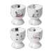 Pluto Design Moomin joy 4 pièces Blanc-multi Coquetier