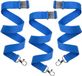 Merkloos / Sans marque Makito Western Europe (mkto) Keycord/lanyard koord - 70x - blauw - met sleutelhanger - 50 cm