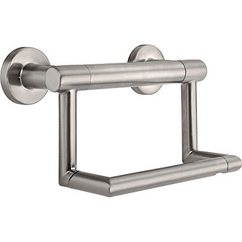 Delta Faucet 41550 Contemporary Swivel Tissue Holder/Assist Bar, Polished Chrome