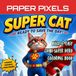 BOLD & EASY CHIBI SUPER CAT COLORING BOOK FOR STRESS RELIEF: BOOK 1 OF CHIBI SUPERHERO SERIES: SUPER CAT READY TO SAVE THE DAY