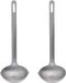 Gerimport Soep/saus opscheplepel - 2x - zilver - RVS - 27 cm