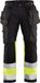 Blåkläder Blaklader High Vis werkbroek met stretch 1558-1811 - Zwart/High Vis Geel - C64