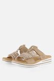 Rieker Slippers E1/2 beige combi Synthetisch - Maat 39