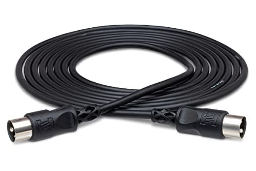 Hosa MID-305BK - MIDI Cable - 5-Pin DIN to 5-Pin DIN - 5 ft