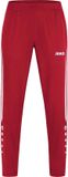 Jako Power Vrijetijdsbroek Dames - Wit / Rood | Maat: 44