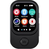 ELVANZA Muziekspeler, Bluetooth-speler, draagbare speler, MP4 met foto- en videofunctie, zwart 64 GB