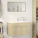 Maison Exclusive - Meuble sous lavabo Chêne Sonoma 80x38,5x46cm Matériau dérivé du bois