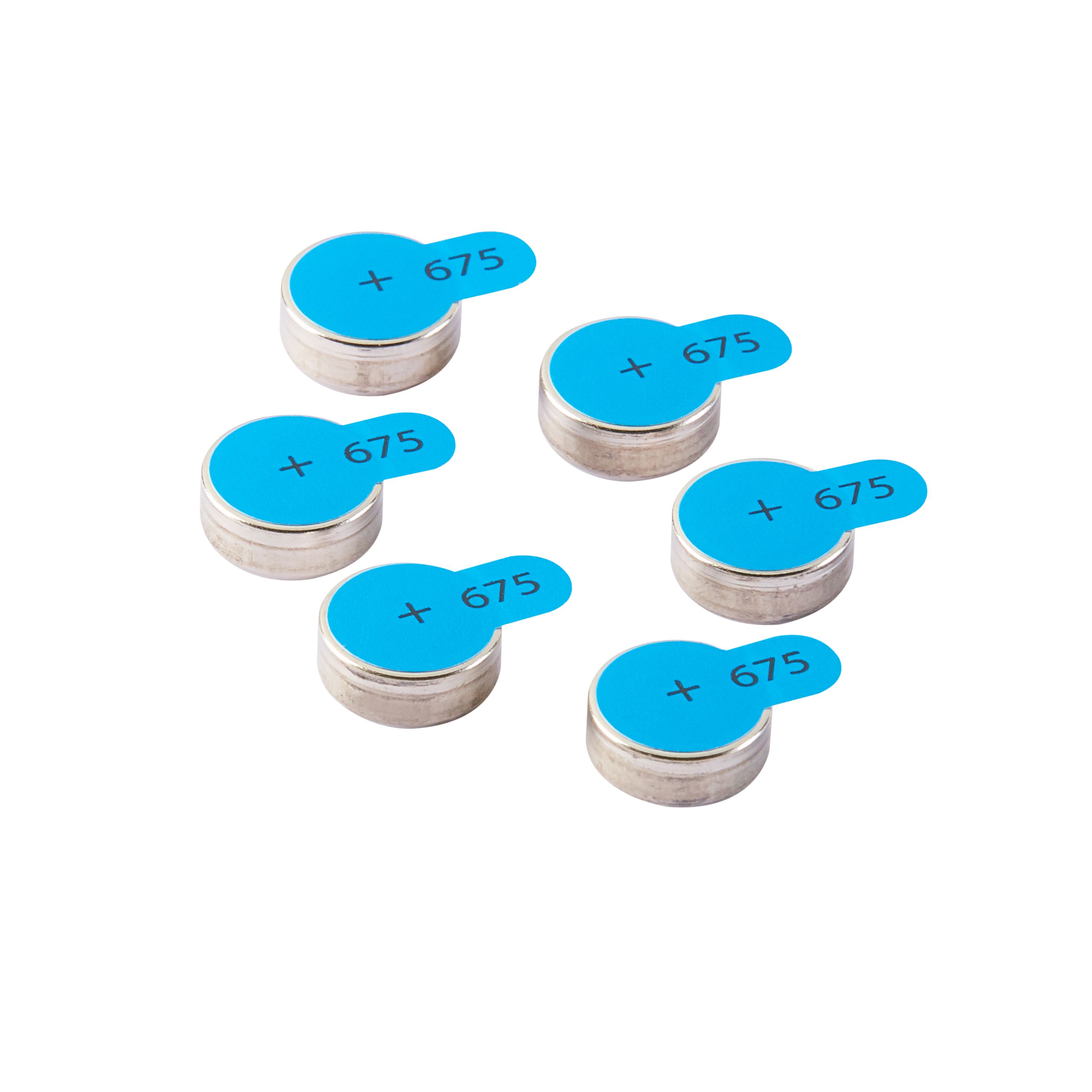 Intenso Energy Hearing Aid A675 - Blauw - 6 stuks
