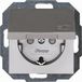 Kopp Athenis wandcontactdoos met randaarde, 250 V, met deksel, staal, 940147089