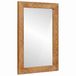 VidaXL Wandspiegel 70 x 50 cm Bewerkt Hout en Glas Rechthoekig