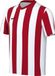 Nike Striped Division V Dri-Fit voetbalshirt voor grote kinderen, wit/university rood/zwart, FZ9341-104, S