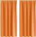 vidaXL Blackout Gordijnen met Ringen 2 stuks Oranje 175 x 140 cm