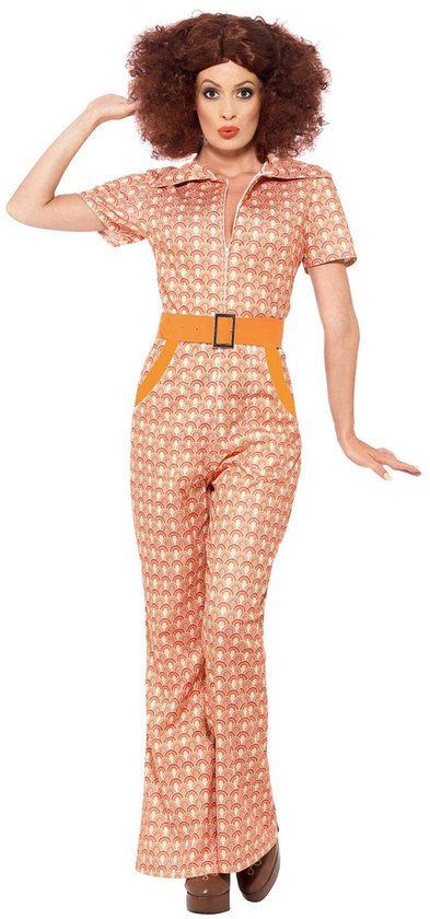 Vegaoo Chique jaren 70 kostuum voor vrouwen - Zwart - XL