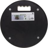 Nature Planttrolley met wieltjes - Ø38cm - Hout - Zwart