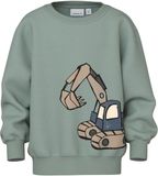 NAME IT Jongens Sweater NMMKARK LS NREG SWEAT UNB BOX - Groen - Maat 92