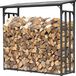 Quick-star Étagère à bois de chauffage Métal Anthracite 143 x 70 x 145 cm