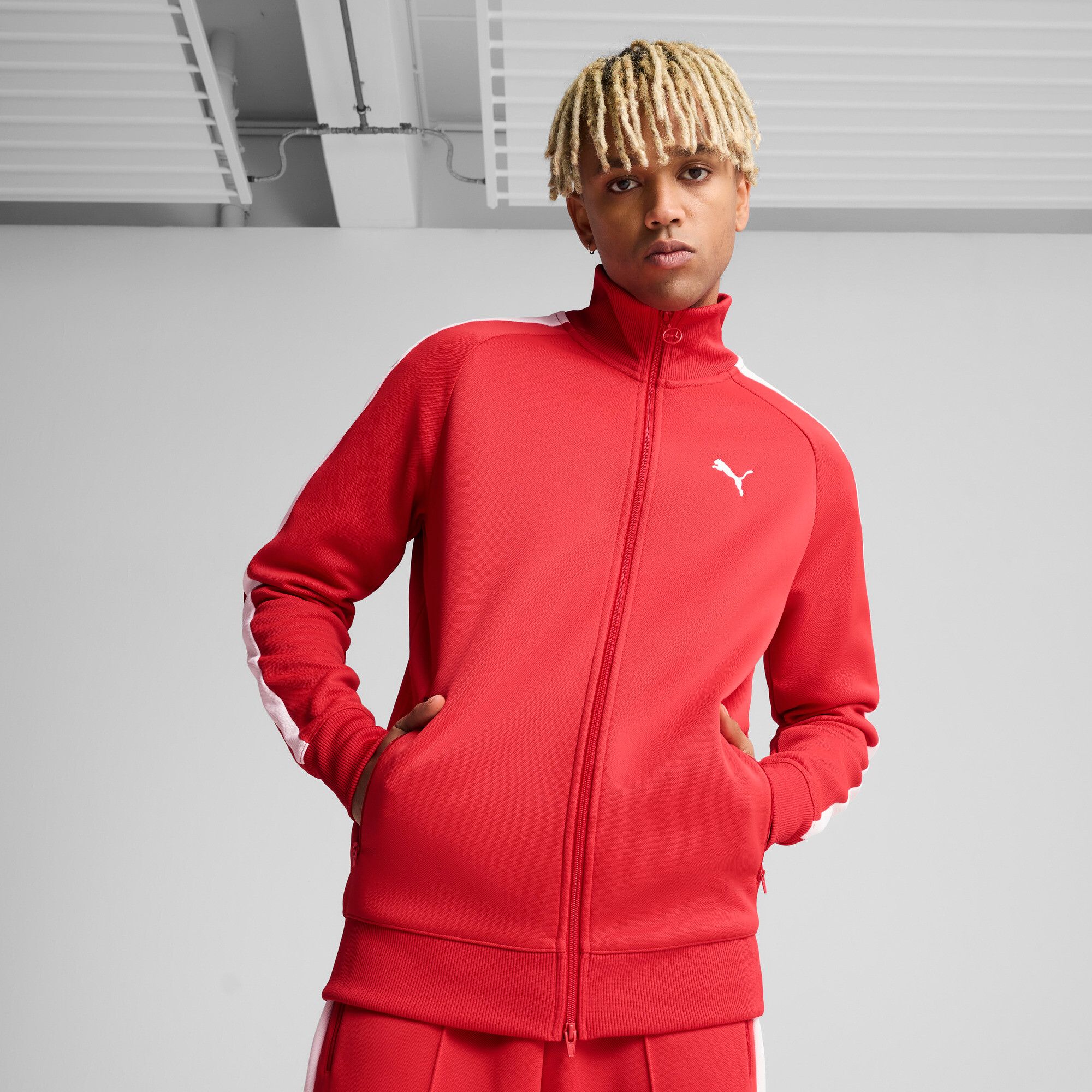 PUMA T7 Always On Men's Track Jacket - Red - Size L
