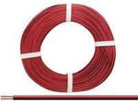 Donau Elektronik 218-50 Draad 2 x 0.14 mm² Rood, Zwart 50 m