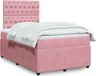 Maison Exclusive - Sommier À Lattes De Lit Avec Matelas Rose 120x190 Cm Velours