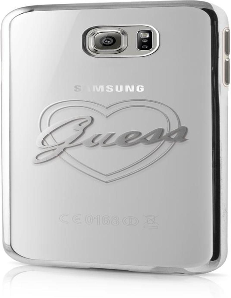 Guess Samsung Galaxy S7 Gel Case Signature Heart Silver