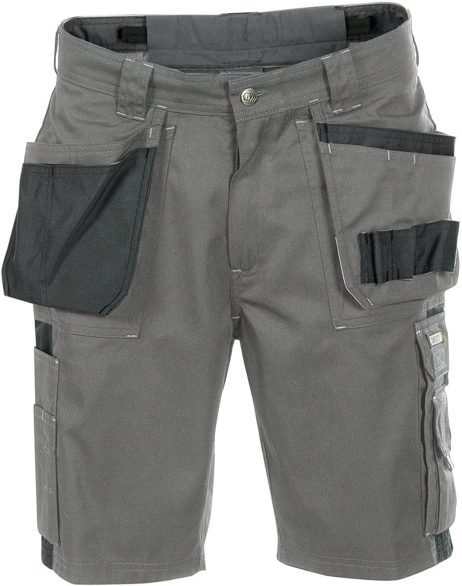 Dassy MONZA Korte Werkbroek - Grijs/Zwart - NL 44 / BE 38