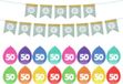 Haza 50 jaar verjaardag decoratie - 32x thema ballonnen/1x Happy Birthday slinger 300 cm