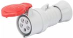 Guys Gewiss KOPPELINGEN HP - IP44/IP54 - 3P+N+E 32A 380-415V 50/60HZ - ROOD - 6H - SCHROEFCONTACTEN, GW62020H