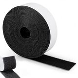 AIMAX Zelfklevend Klittenband Extra Sterk, 8 m x 50 mm, Haak- en Lusband op Maat te Knippen, Klittenbandsluiting voor Huishouden, Stof, Horren, Bankkussens, Tapijt en DIY