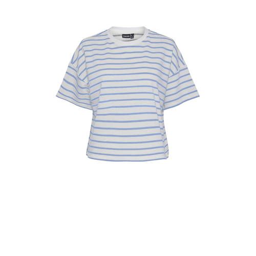 PIECES PCCHILLI Loungetop Wit/Blauw