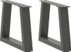 Syfax Salontafelpoten 2 st V-vormig 40x(30-31,3) cm staal antraciet