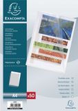 Exacompta zichthoes, DIN A4, PP 0,12 mm, generfd, 100 stuks, transparant