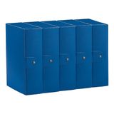 Esselte C30 Eurobox 390330050 Projectmap met knoopsluiting, 25 x 35 cm, rug 10 cm, blauw, 5-pack