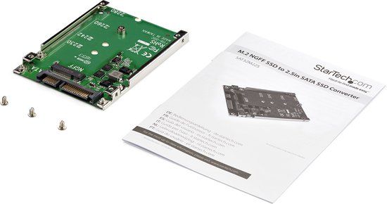 StarTech.com M.2 SSD naar 2,5 inch SATA-adapter - converter - Groen