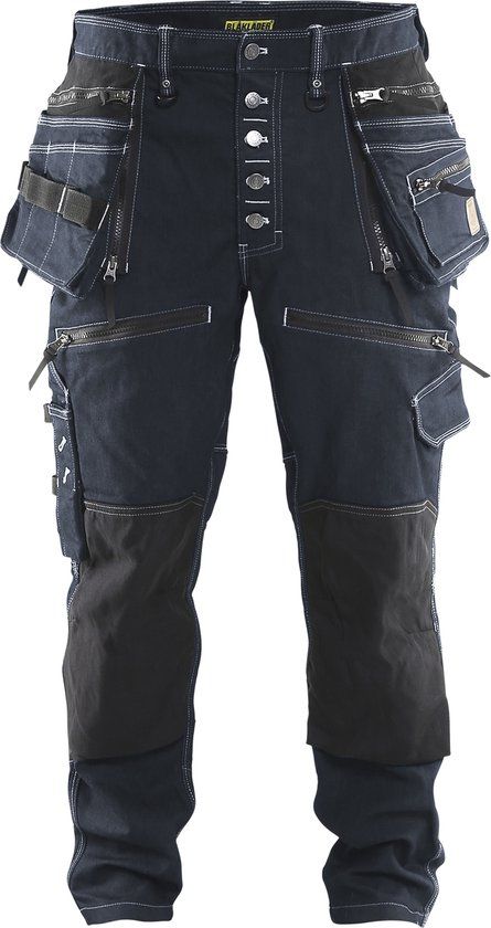 Blåkläder Blaklader Werkbroek Denim Stretch Marineblauw - Maat C54