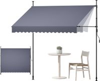 Vevor Klemzonnescherm 300 cm Donkergrijs
