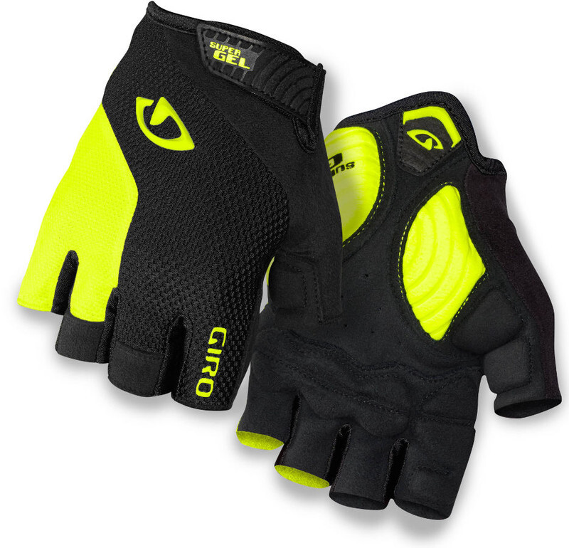 Giro Strade Dure Supergel fietshandschoenen geel/zwart