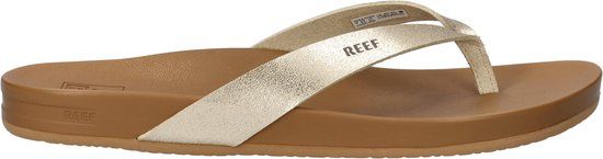 Reef Cushion Courttan/Champagne Dames Slippers - Bruin/Goud - Maat 37,5