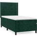Maison Exclusive - Sommier à lattes de lit avec matelas vert foncé 90x190 cm