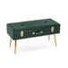 Versa Chic Style Petto voetenbedbank, afmetingen (H x L x B) 80 x 34 x 42 cm, kleur groen