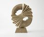 Spira Sculpture l70 x P21 x H96 cm Aluminium Champagne Handmade
