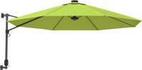 vidaXL Wandparasol met leds 290 cm appelgroen