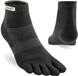 Injinji Run Original Weight Mini-Crew Unisexe Chaussettes Noir M
