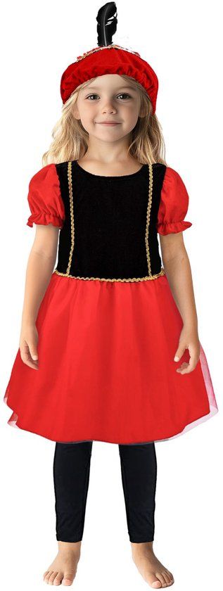 Top1Toys OttoSimon Pietenjurk 110-116 Zwart/Rood