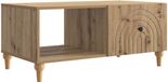 vidaXL Salontafel Artisanaal eiken 90 x 50 x 40 cm