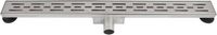 Differnz Gouttière de douche - Sans bride INOX - 7 x 7 x 80 cm