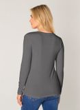 BASE LEVEL Chemise Yare - Gris Foncé - taille 46