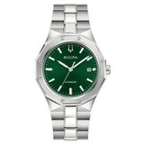 Bulova 96B464 Classic Heren Polshorloge Automatisch Groen RVS 10 ATM